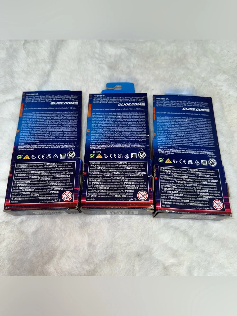 set of 3 G.I.Joe figurines